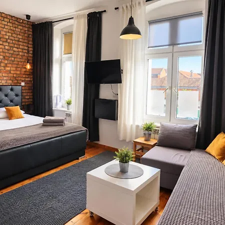 Loft - Centrum - Bezplatny Parking 4* 厄尔科